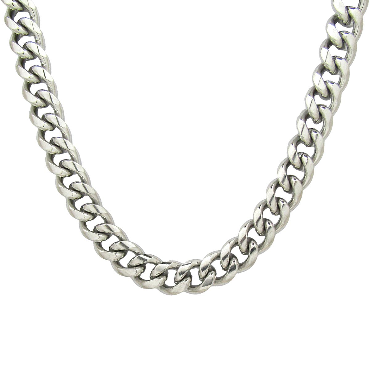 Clean Cubana Chain Silver 13MM Αλυσίδα λαιμού από ανοξείδωτο ατσάλι 316L